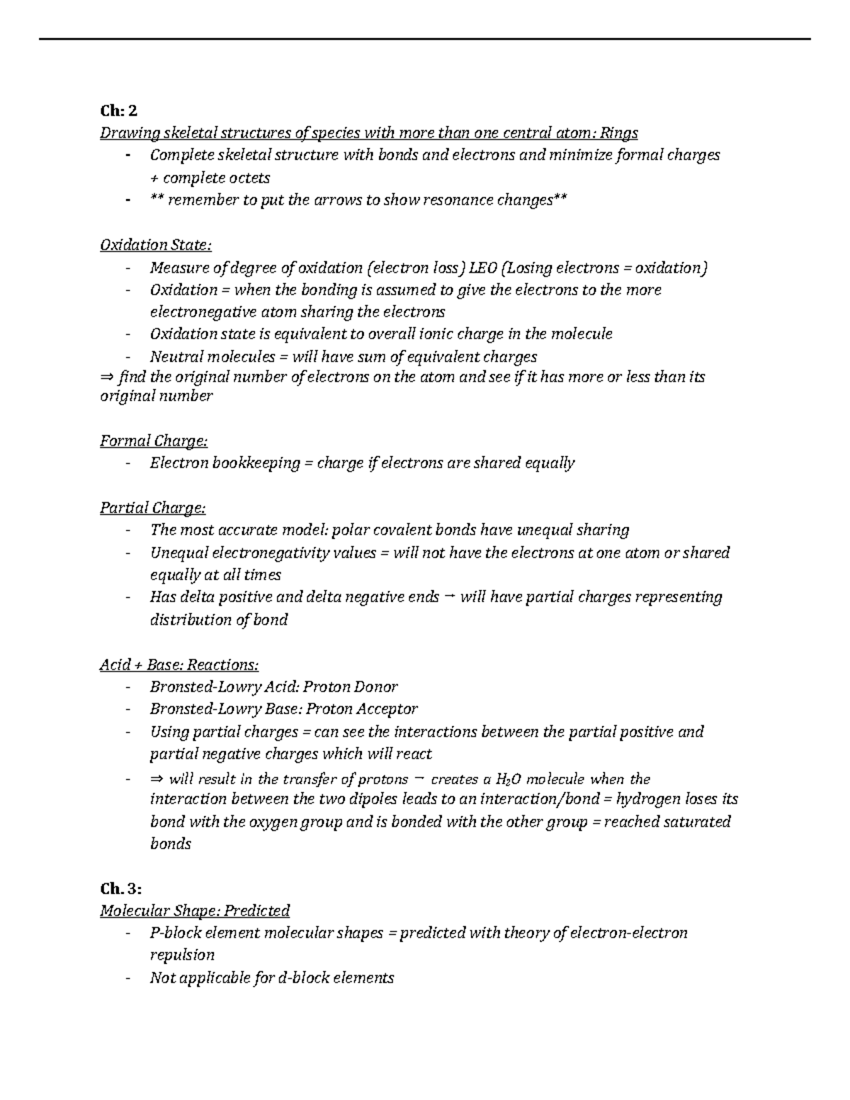 CHEM 121 Lecture Notes: Molecular Shapes and Electron Structures - Studocu