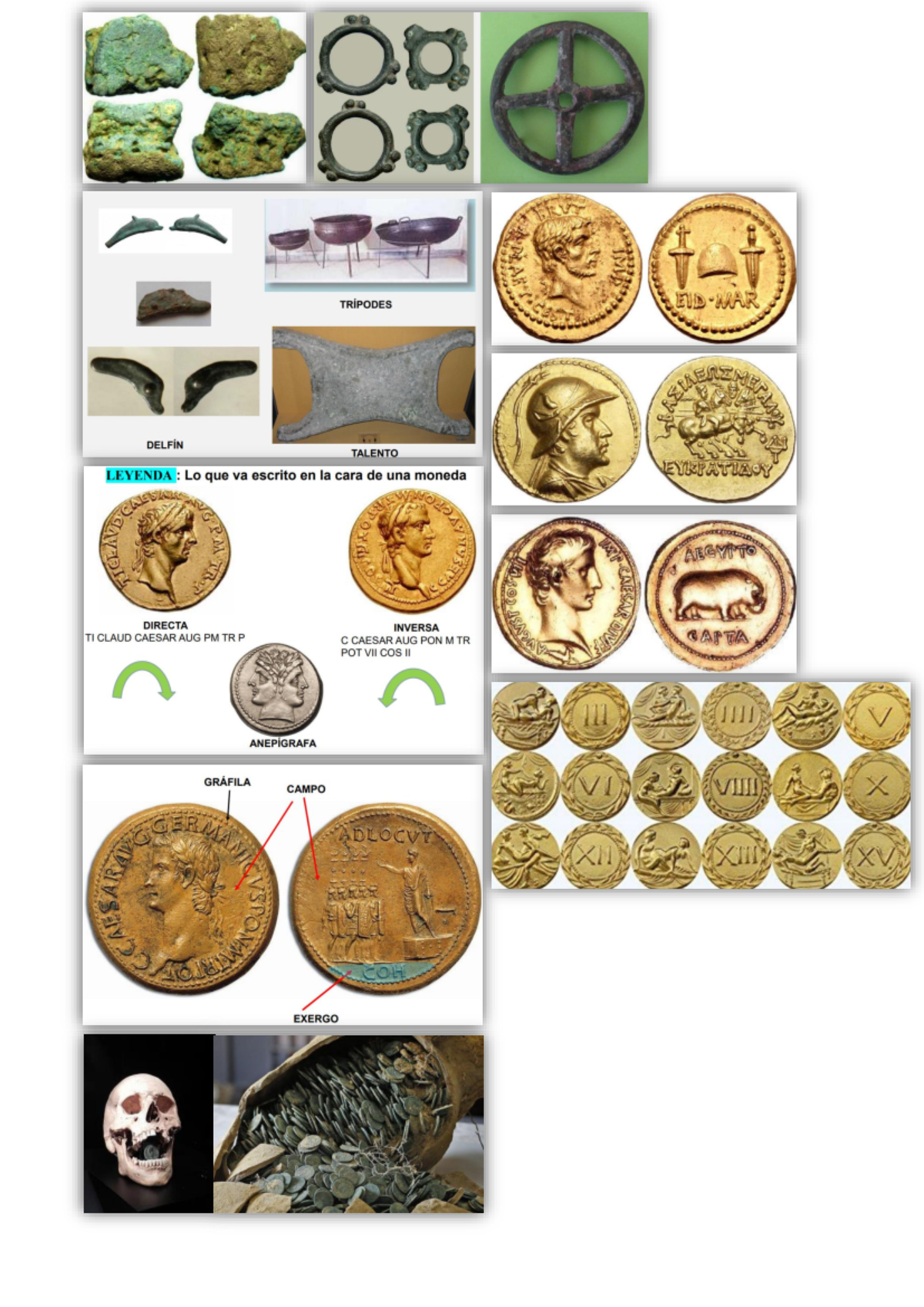 Monedas - + pa TRÍPODES DELFÍN TALENTO LEYENDA : Lo que va escrito en ...