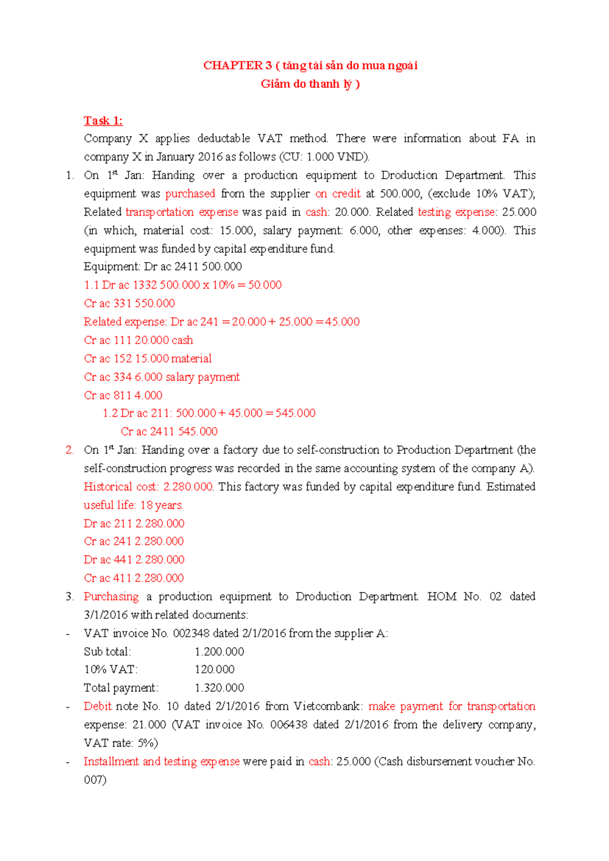 CHAPTER 3: Journal Entries for Fixed Assets Transactions (C3) - Studocu
