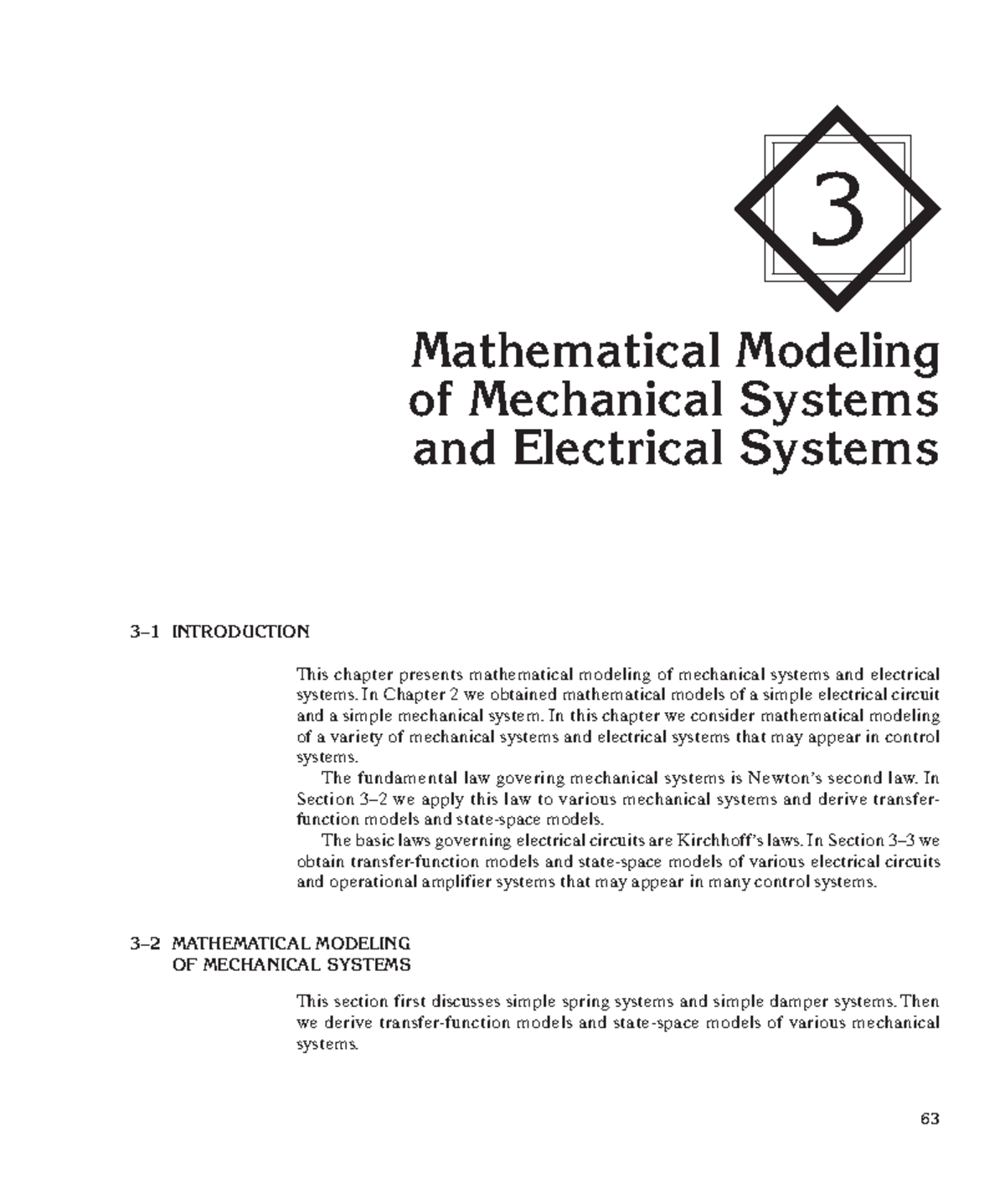 Modern Control Engineering (2020) - Mathematical Modeling in Systems ...