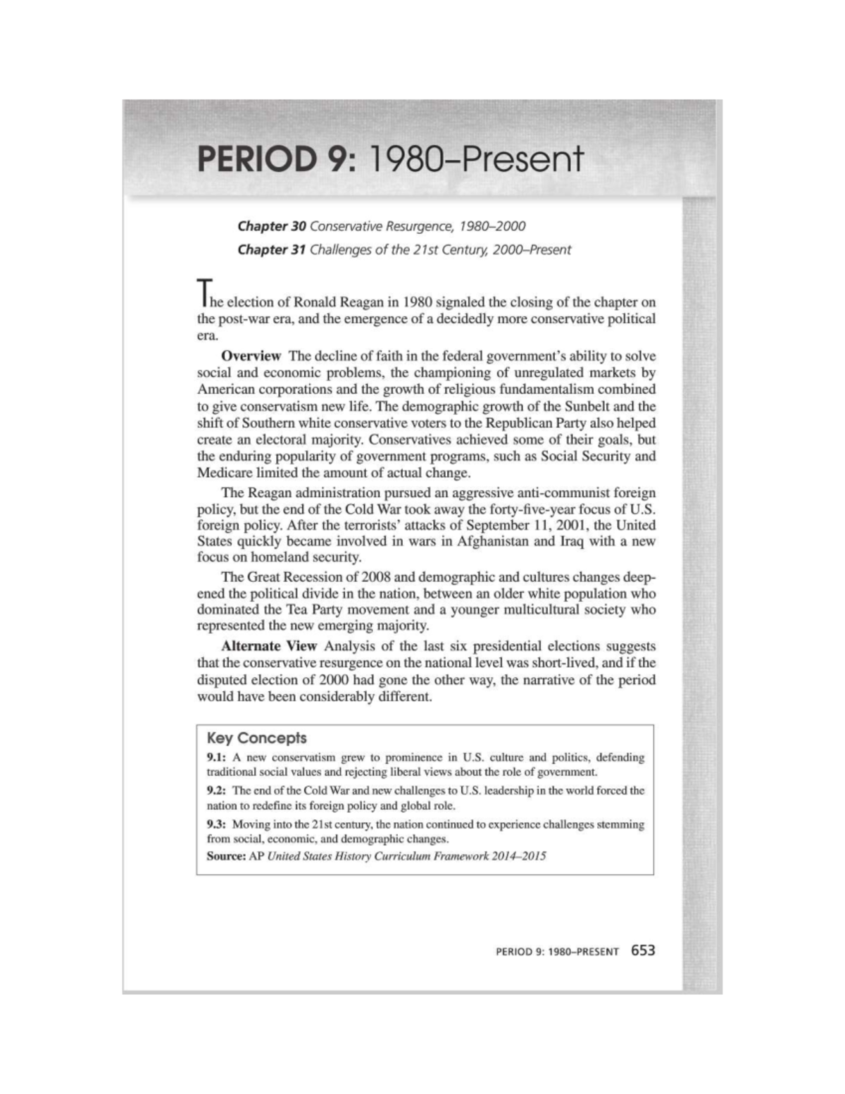 APUSH Chapter 30: Conservative Resurgence, 1980-2000 - Studocu