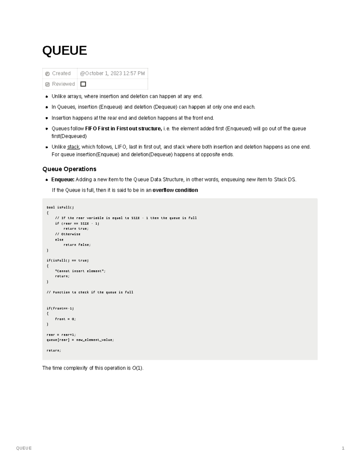 Queue Data Structure: Operations, Implementation, and Circular Queue ...