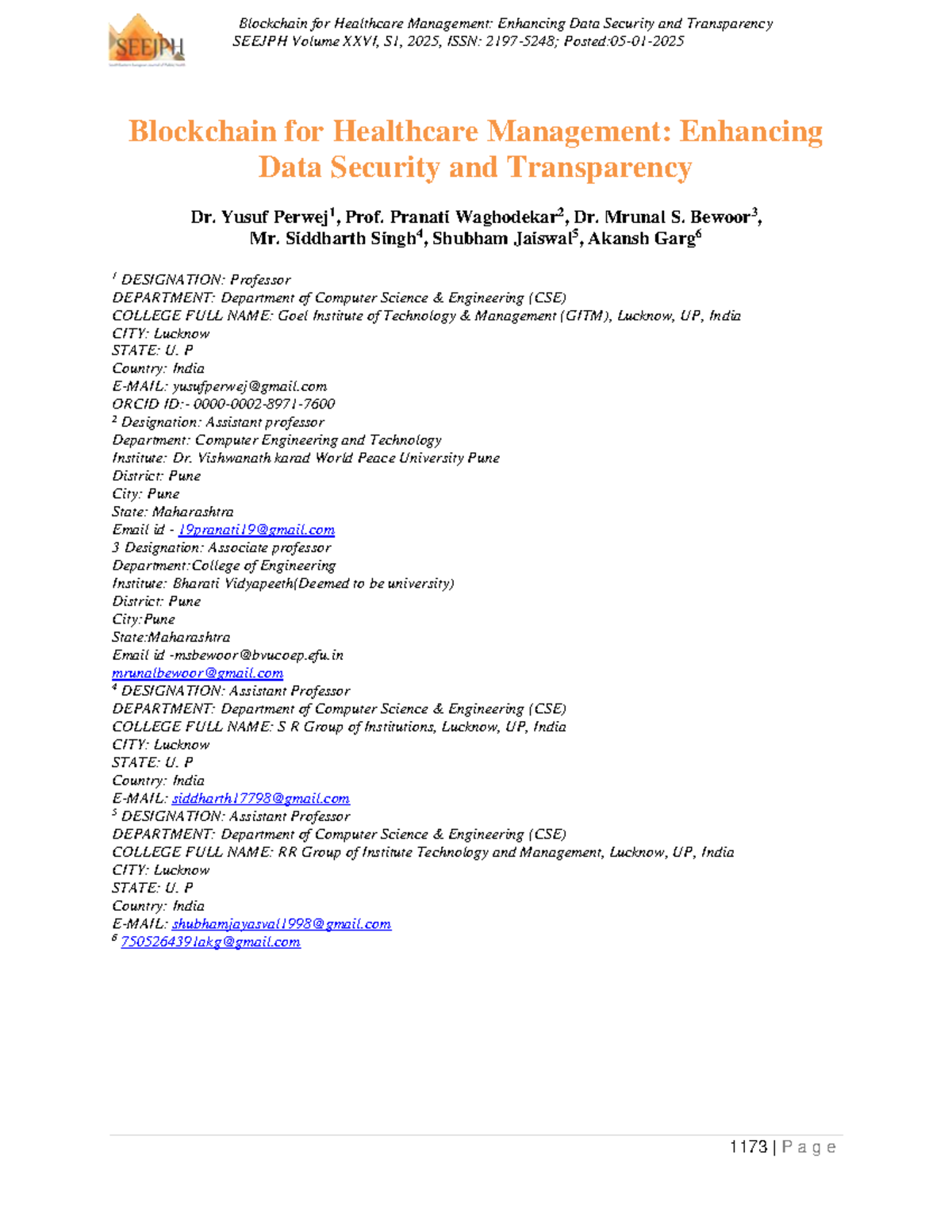 Blockchain in Healthcare: Enhancing Data Security & Transparency ...