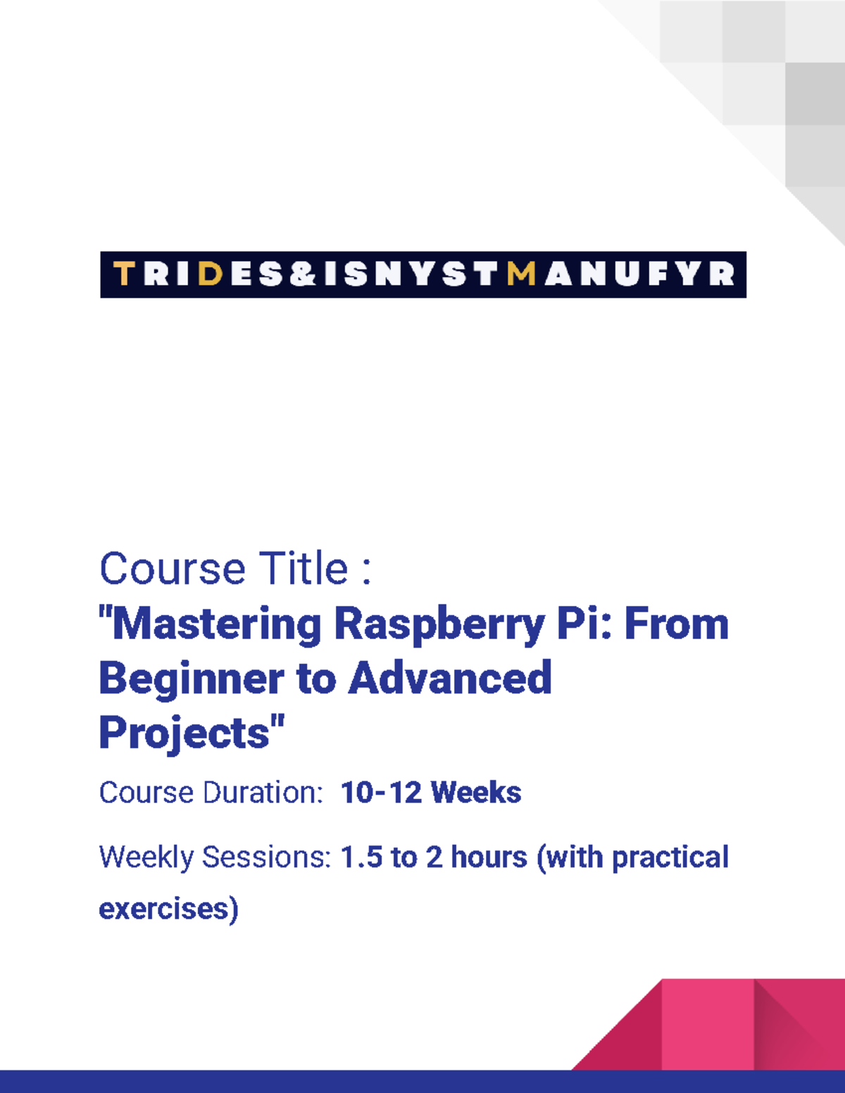 Raspberry Pi Course (Basic to Advanced) - Comprehensive Guide - Studocu