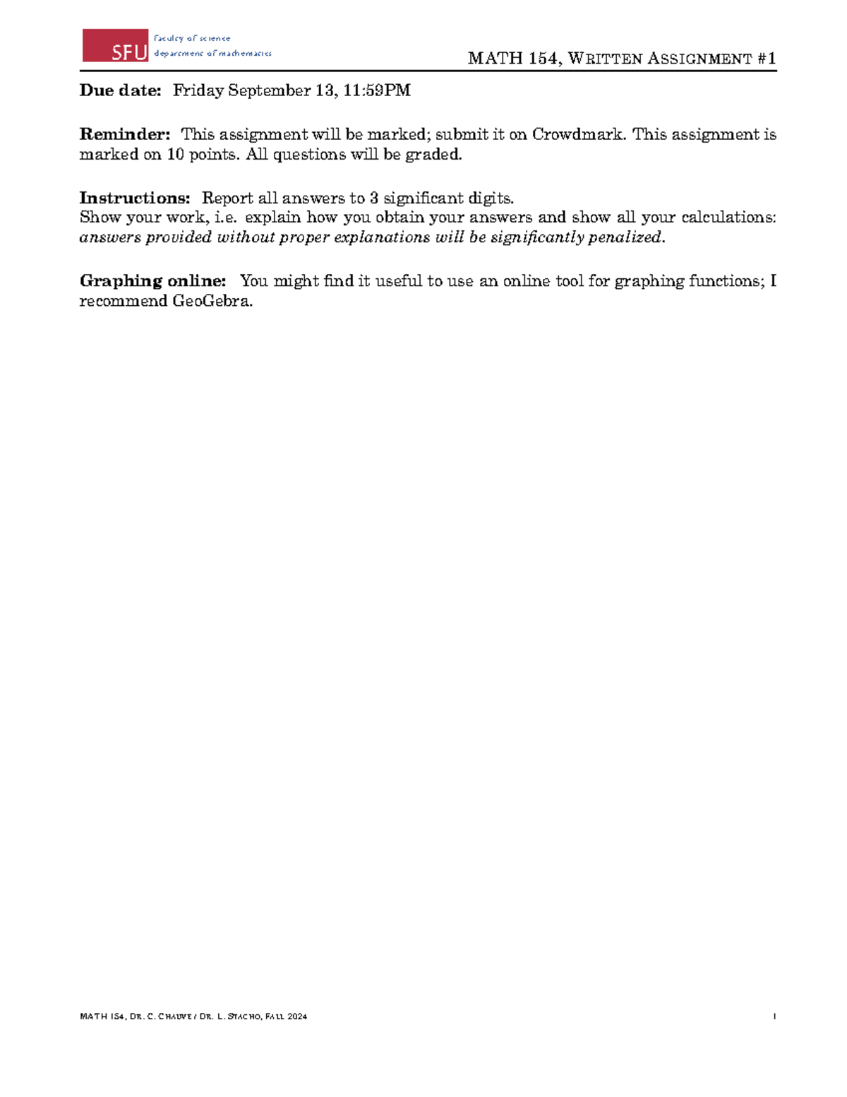 MATH 154 Fall 2010 Written Assignment 1: Combinatorial Structures - Studocu