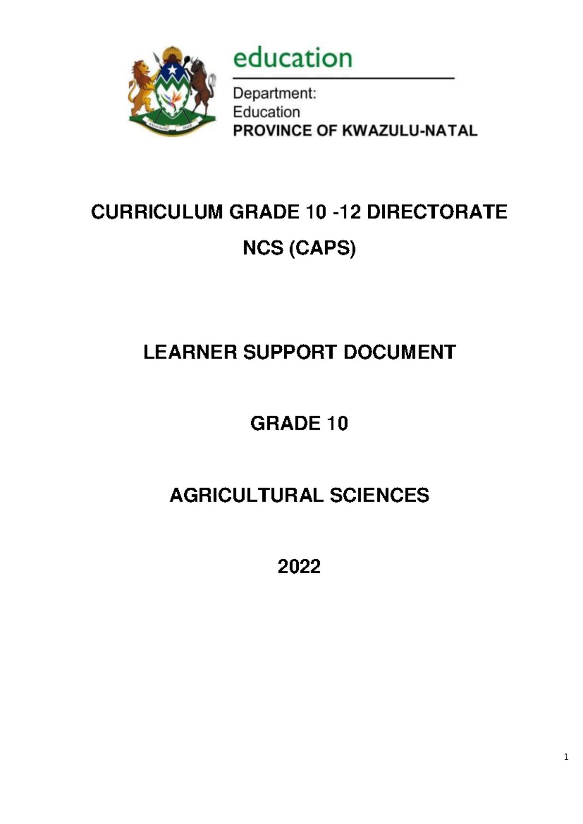Grade 10 Learners Document - JIT 2022 240612 151307 - CURRICULUM GRADE ...