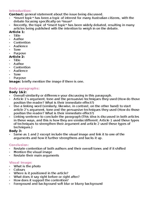 Contention and Intention - Tools for writing comparative essays ...