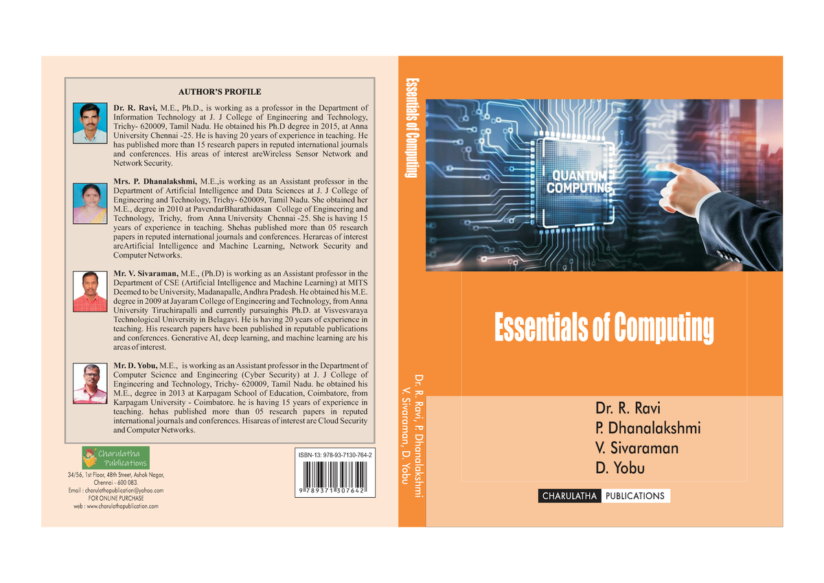 Essentials of Computing: Faculty Profiles and Research Interests - Studocu