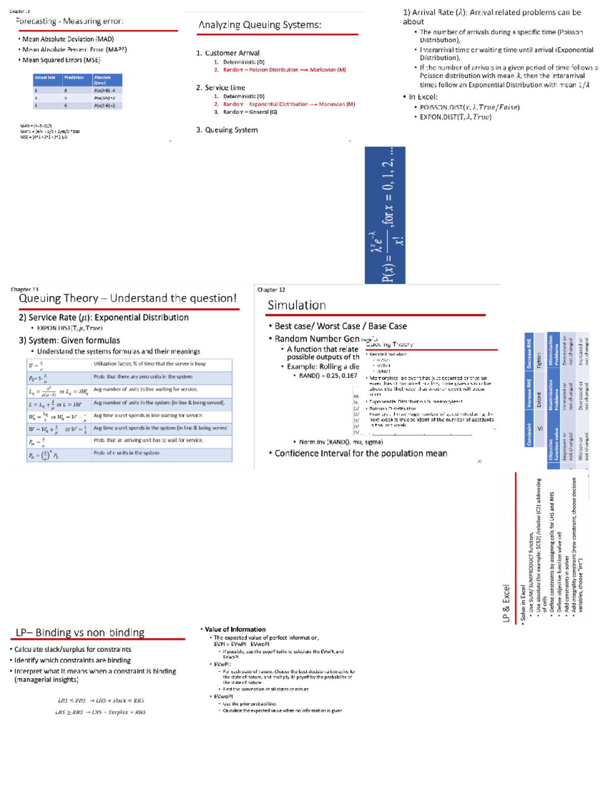 291 - Comprehensive Final Exam Cheat Sheet Guide - Studocu