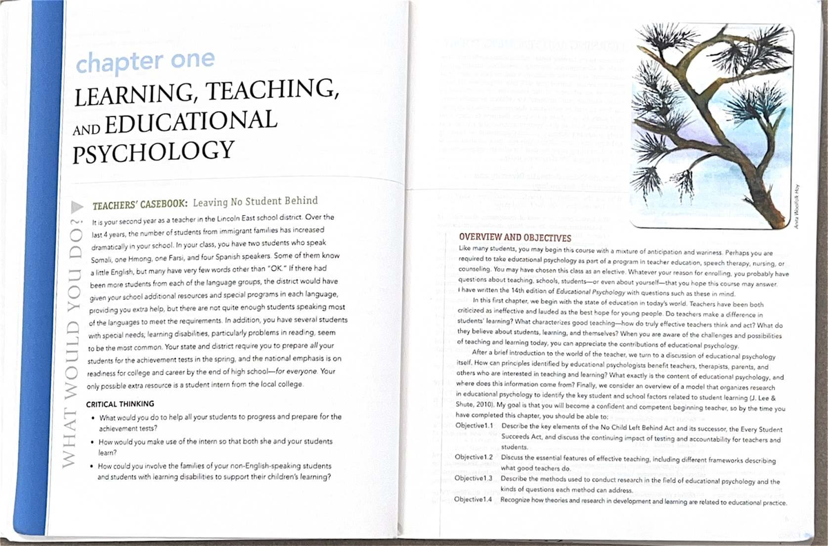 Chapter 1: Learning, Teaching, and Educational Psychology Casebook (EDU ...