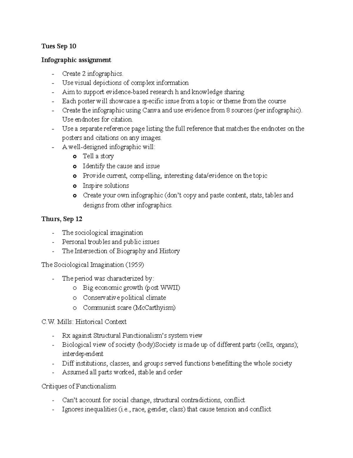 Sociology 111 - Lecture Notes: Key Concepts on Social Inequality and ...