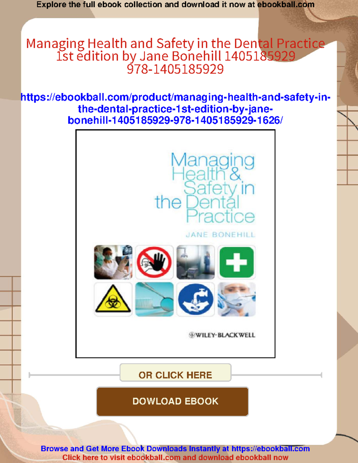 Managing health and safety in dental practice: A practical guide - Studocu