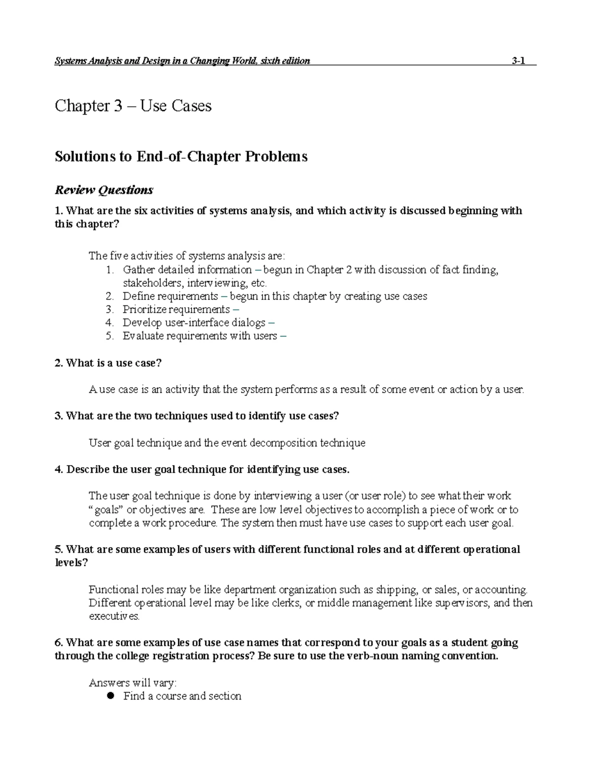UML Class Exercise 2 - Activity Diagram & Table Creation Guide - Studocu