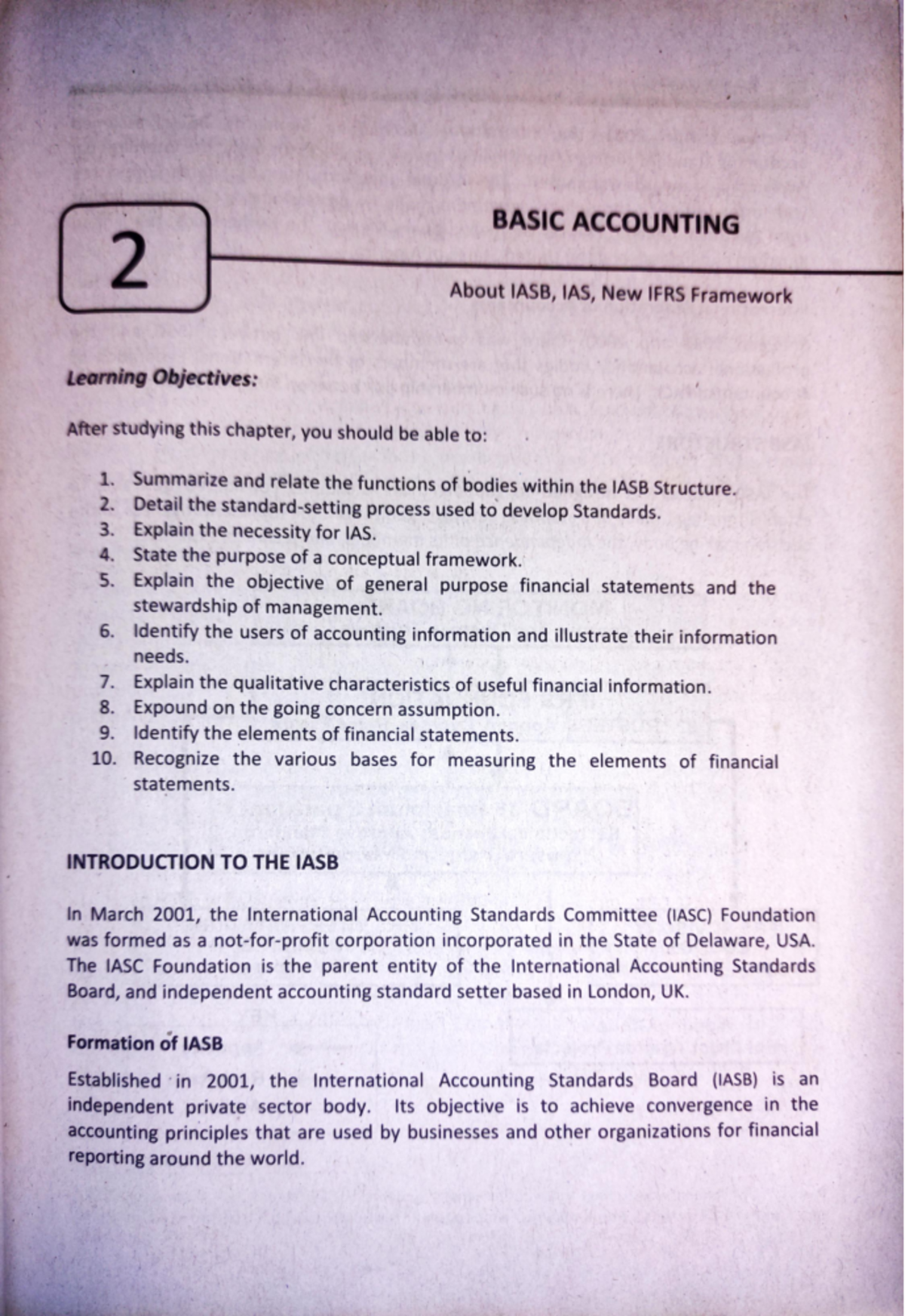Chapter 2- Basic Accounting - BASIC ACCOUNTING 2 About IASB, IAS, New ...