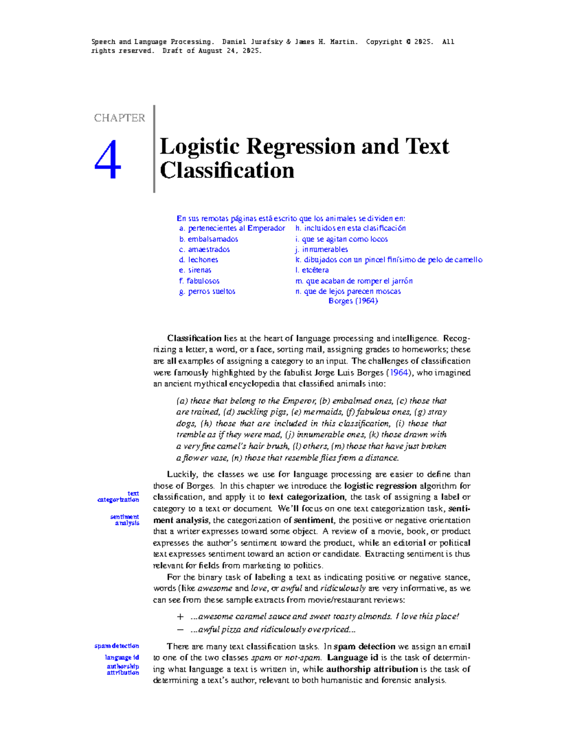 Logistic Regression and Text Classification - Course Code: 4 Lecture ...