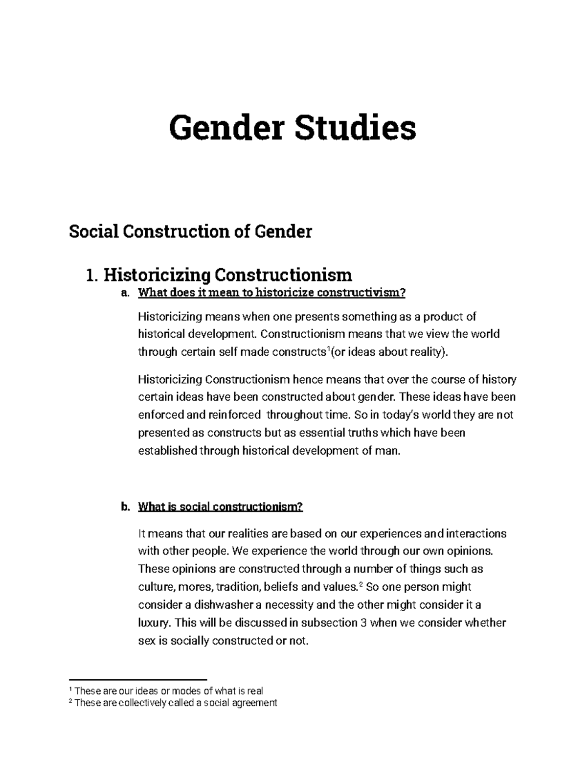Social Constructionism & Queer Theory in Gender Studies: An Analysis ...