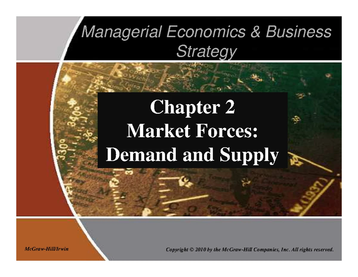 Demand and Supply: Understanding Market Dynamics and Influences - Studocu