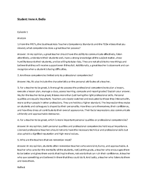 Educ 304 field study episode 4 - Educ 304 field study episode 4 Episode ...