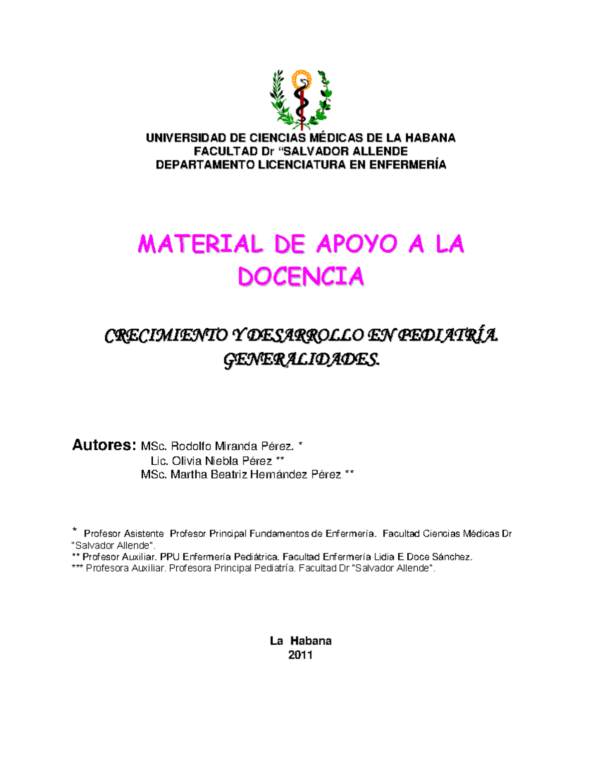 02. Crecimiento y Desarrollo en Pediatría: Generalidades y Valoración ...