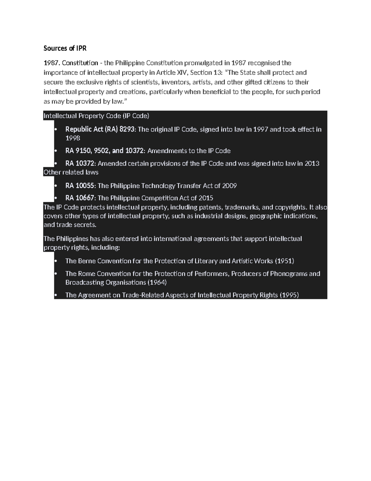 INT 2023: Comprehensive Notes on Intellectual Property Rights - Studocu