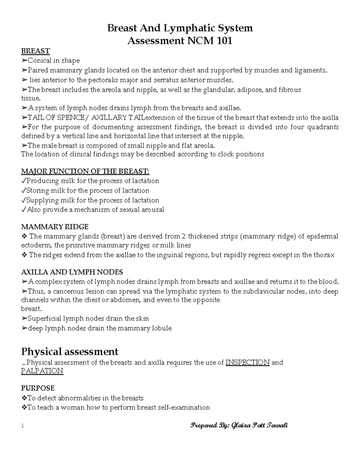 OSCE Checklist for Lymphoreticular Examination Techniques - Studocu
