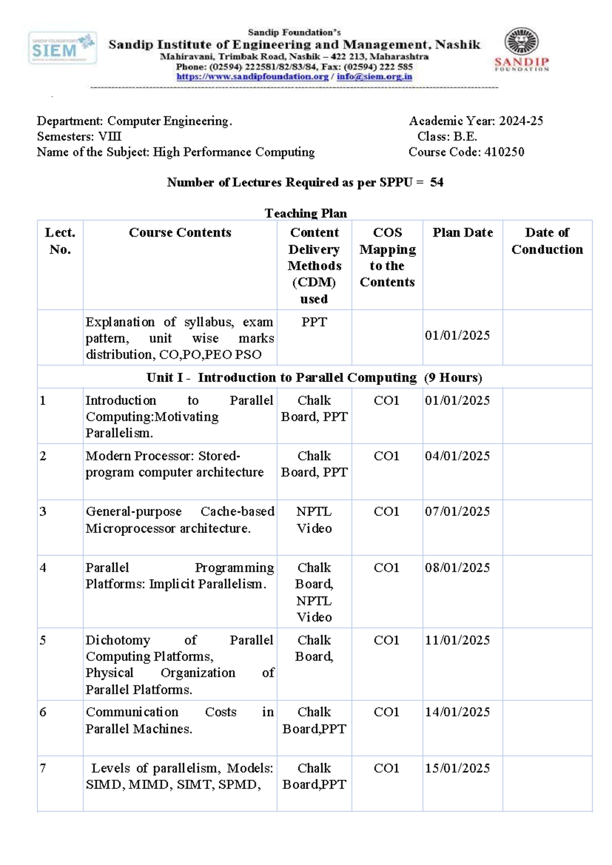 7.Teaching plan new-last page - Department: Computer Engineering ...