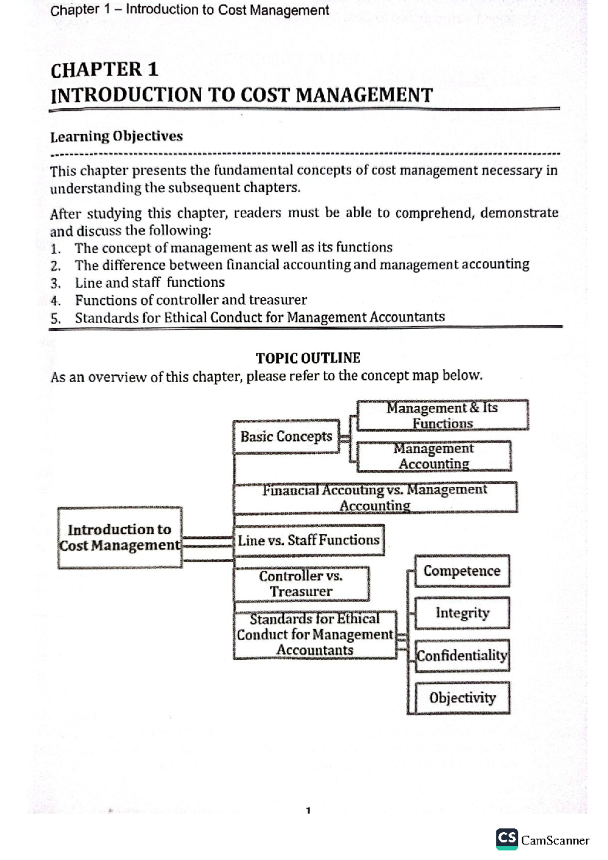 Srategic cost managment - Chapter 1 Introduction to Cost Management ...