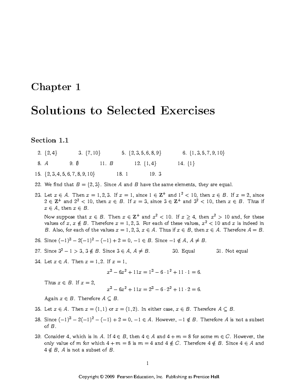 379858220 Discrete Math 7th Ed. Solutions Manual (Johnsonbaugh) - Studocu
