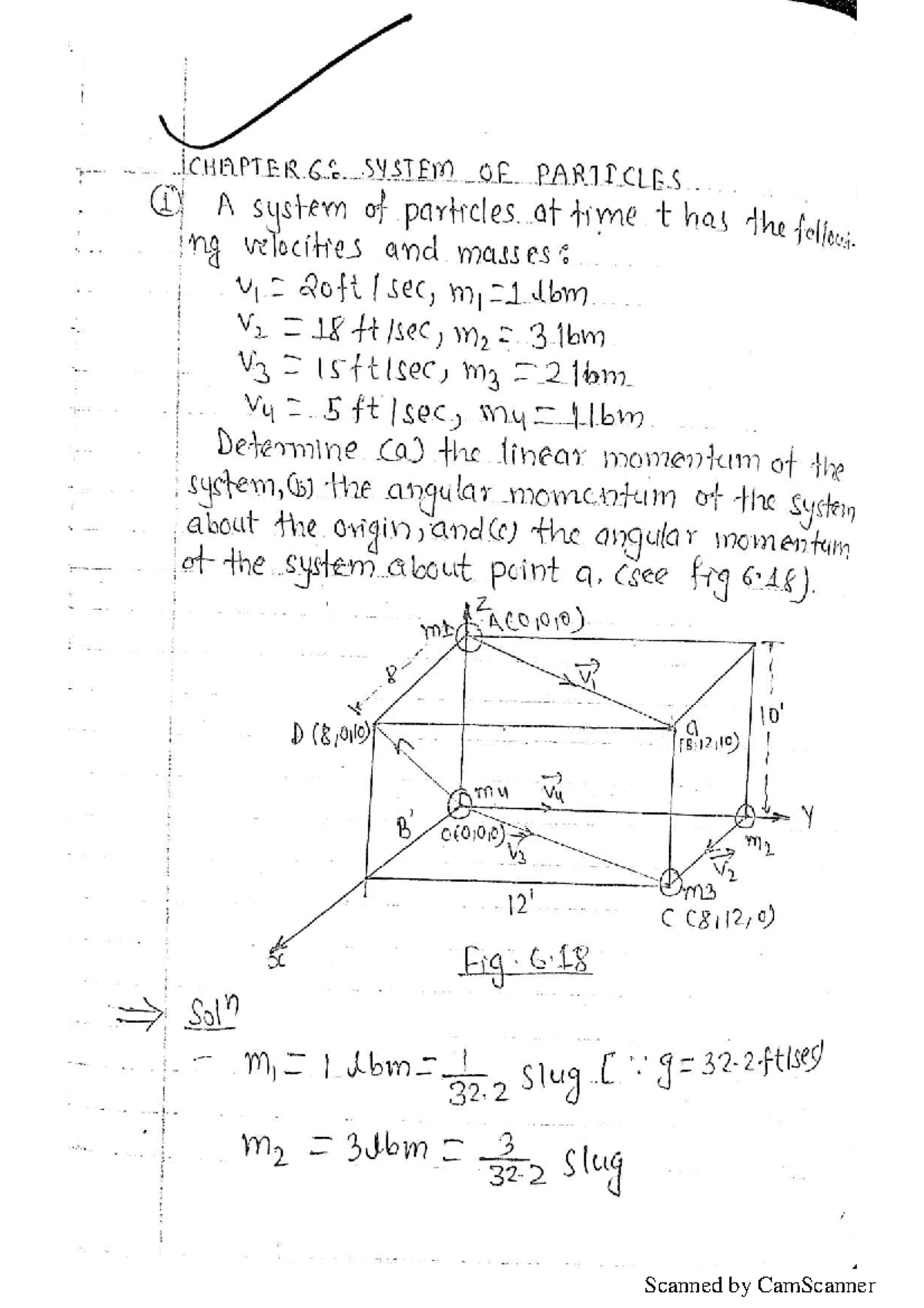 System of Particles: APTER 3 Analysis and Momentum Calculations - Studocu