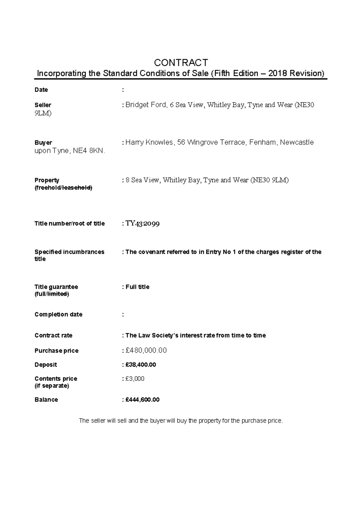 Word version of standard contract(1) copy - CONTRACT Incorporating the ...