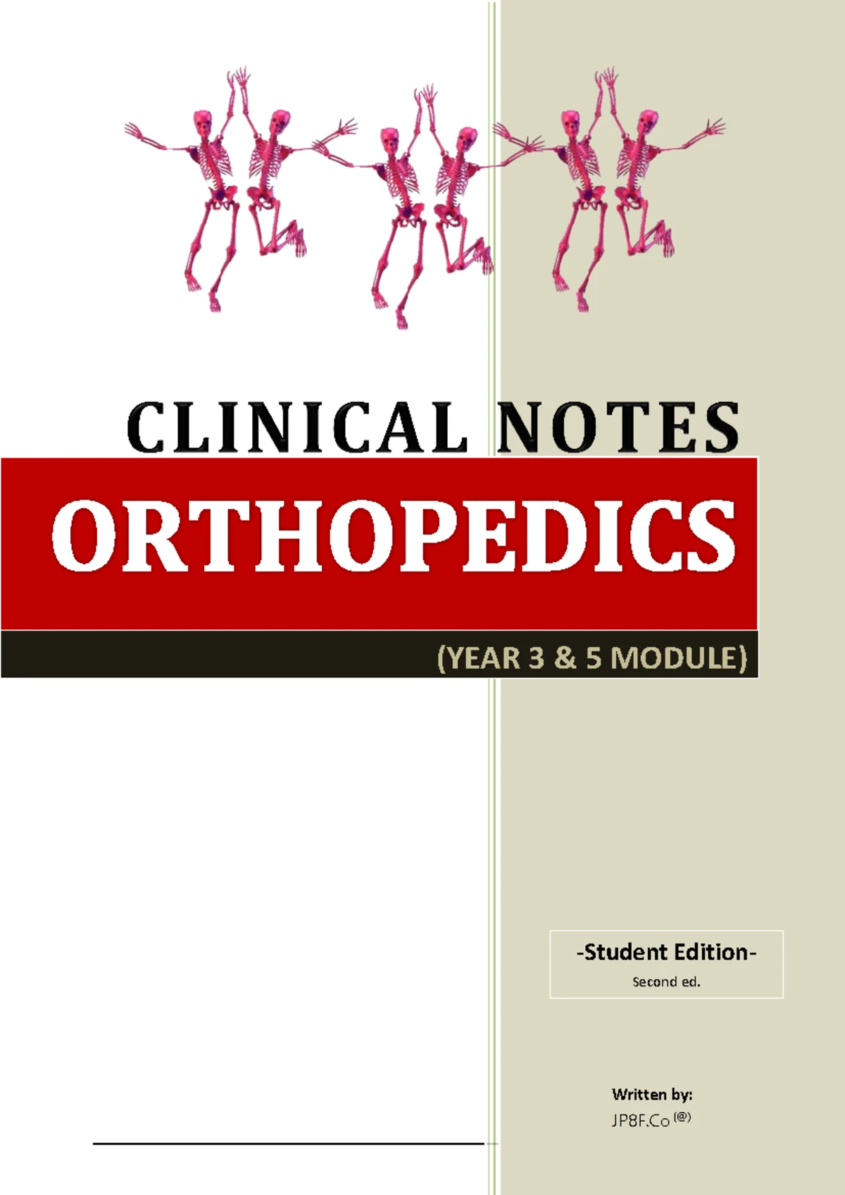 Ortho Notes Complete - ORTHOPEDICS AND TRAUMATOLOGY EXAMINATION ...