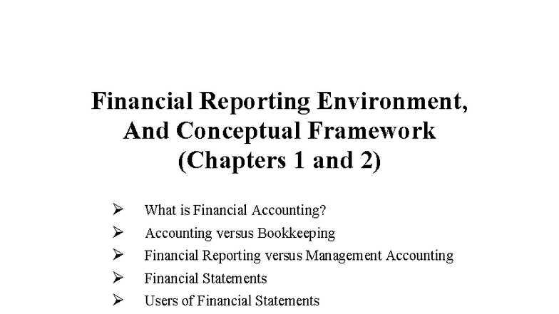 Acct 3221 Intermediate Accounting I Financial Reporting Conceptual