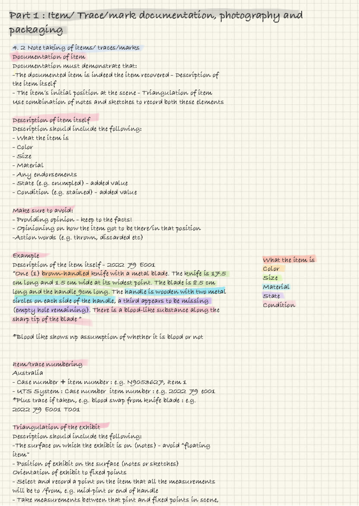 CSI 2022: Week 4 Notes on Documentation, Photography & Packaging - Studocu