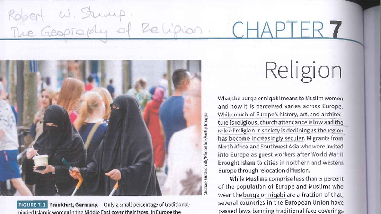 CHAPTER 7: Religion and Cultural Landscapes in Human Geography - Studocu