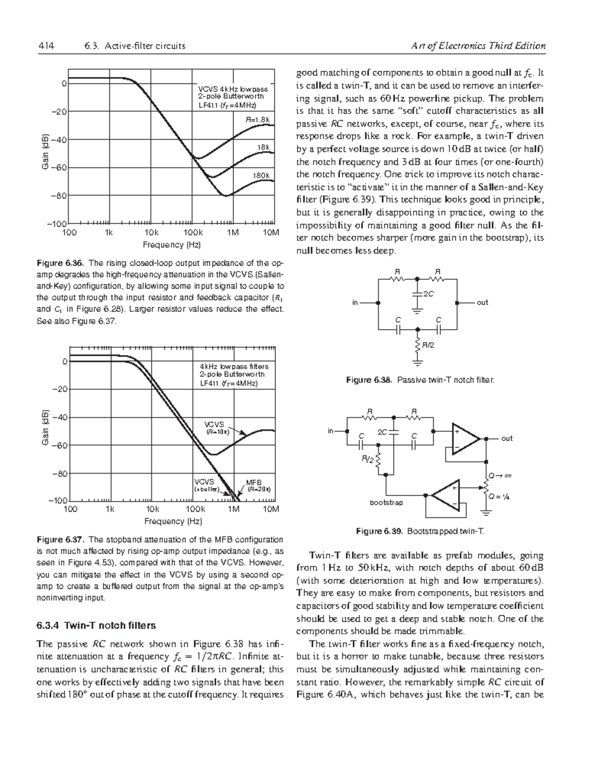 414 0 VCVS 4kHz Lowpass Butterworth Filter Analysis - Art of ...