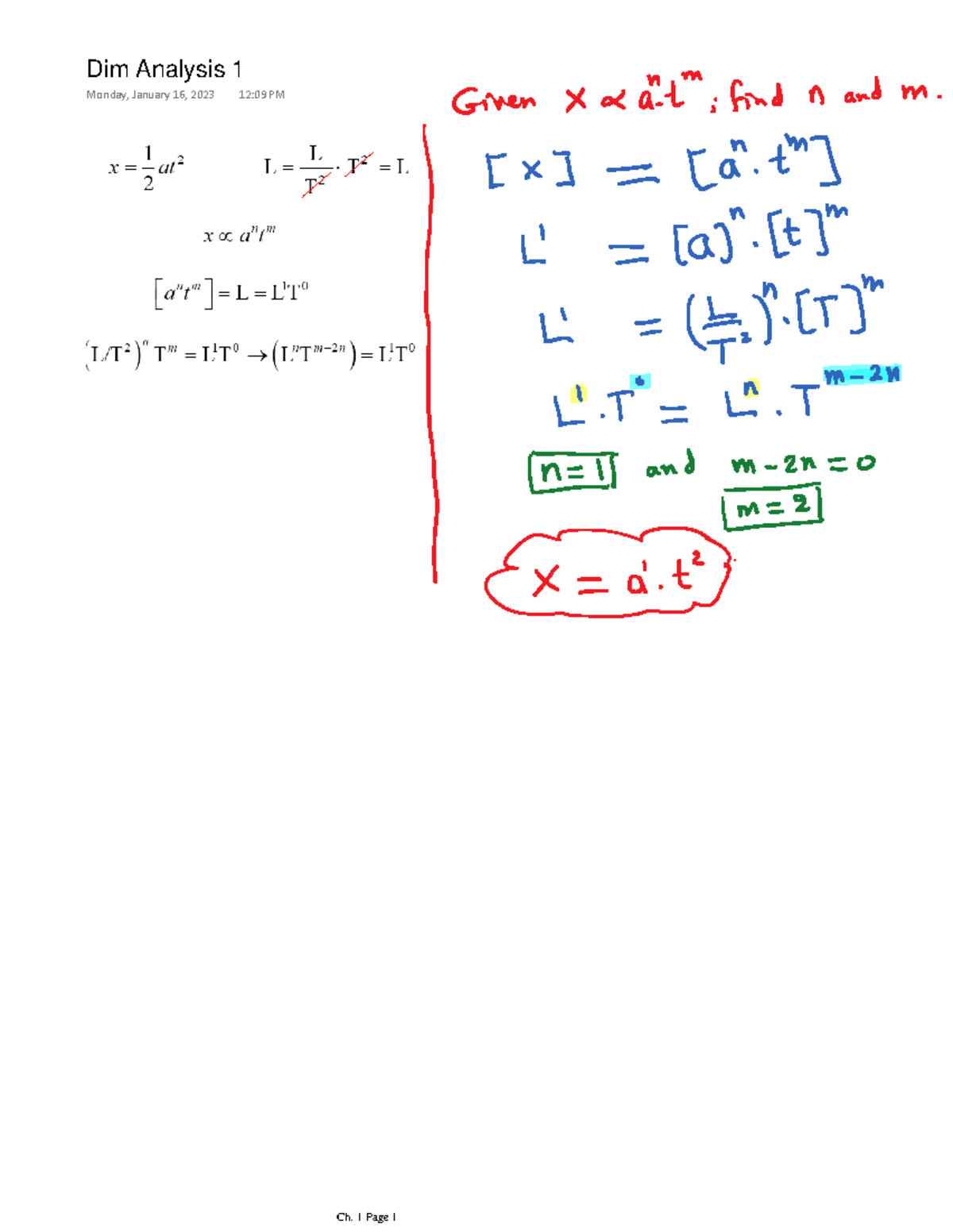 Ch. 1 Suggested Problems & Solutions for Dim Analysis - Studocu