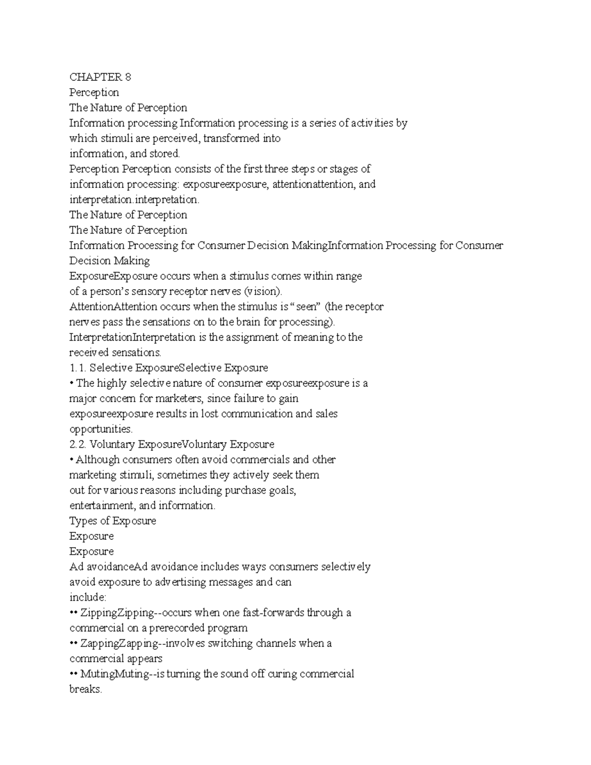 Chapter 8 Lecture: Understanding Perception in Consumer Decision-Making ...