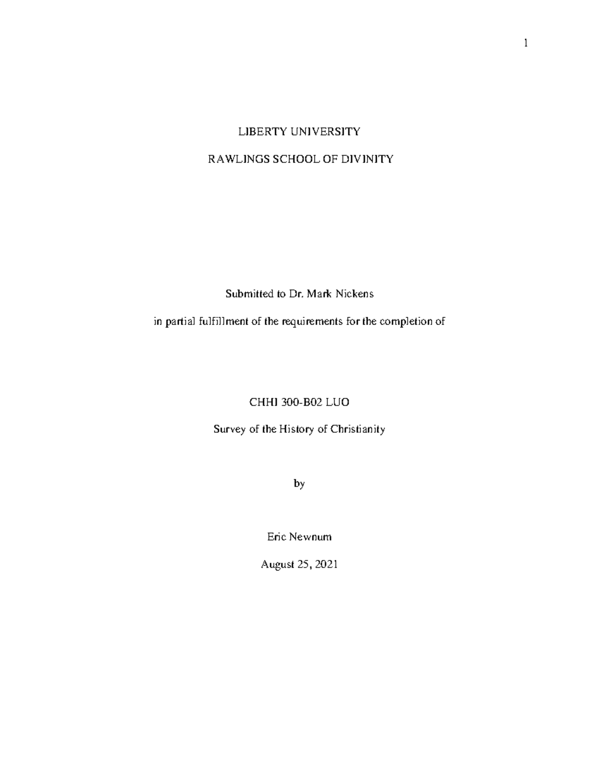 CHHI 300-B02 LUO New Testament Canonization Assignment Analysis - Studocu