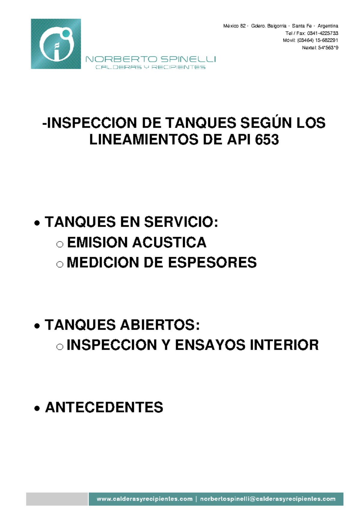 Inspección de Tanques API 653: Métodos y Procedimientos Esenciales ...