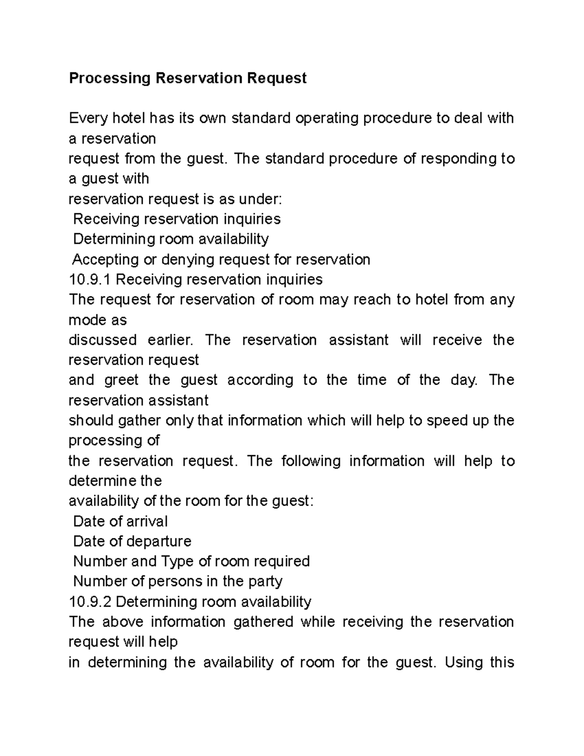Hospitality 101: Processing Guest Reservation Requests and ...