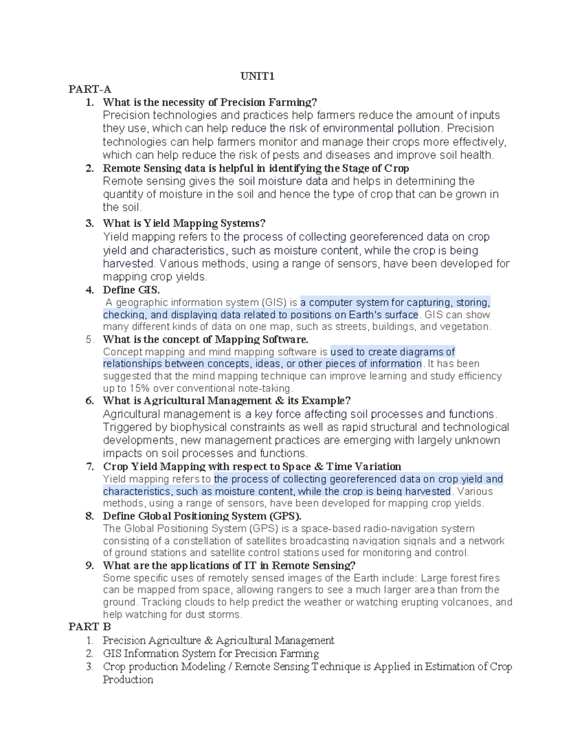 AI3021 2MARK - NOTES - UNIT PART-A 1. What is the necessity of ...