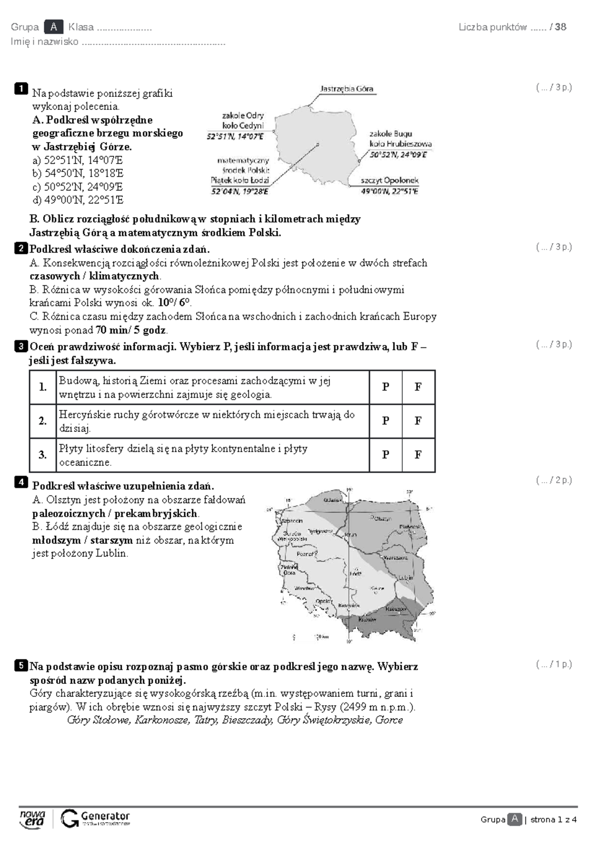 środowisko Przyrodnicze Polski Sprawdzian Cz.2 www.studocu.com
