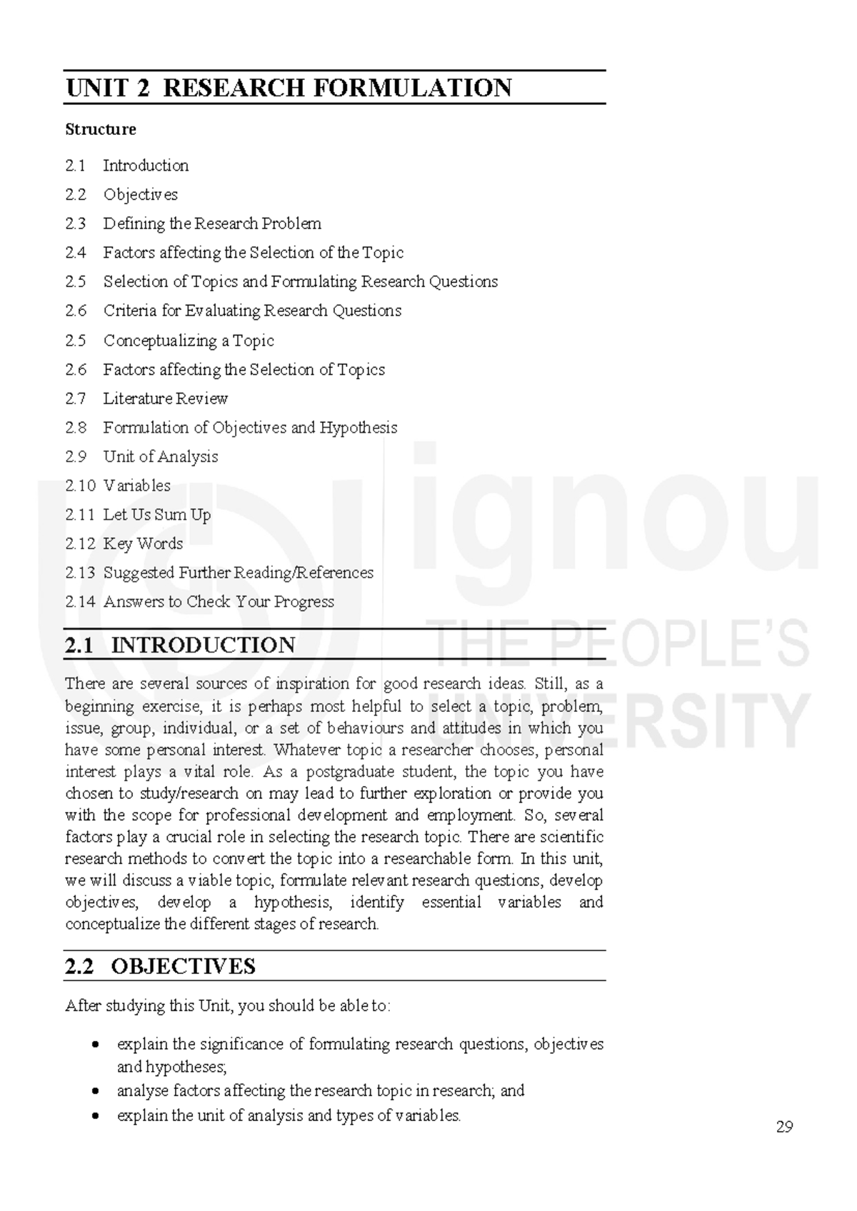 Unit 2: Research Formulation and Methodology Essentials - Studocu