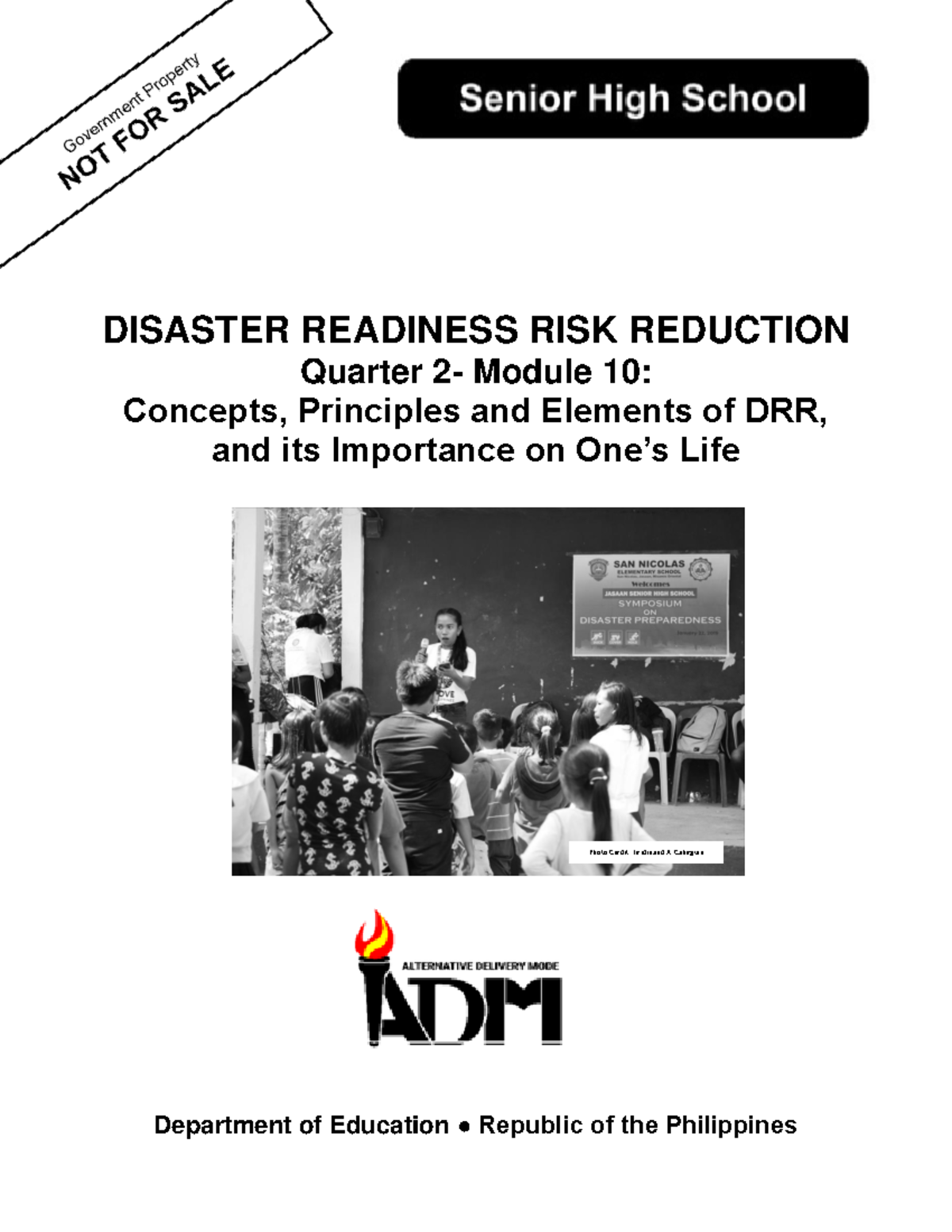 DRRR11 Q2 Module 11: Key Concepts and Importance of DRR in Life - Studocu