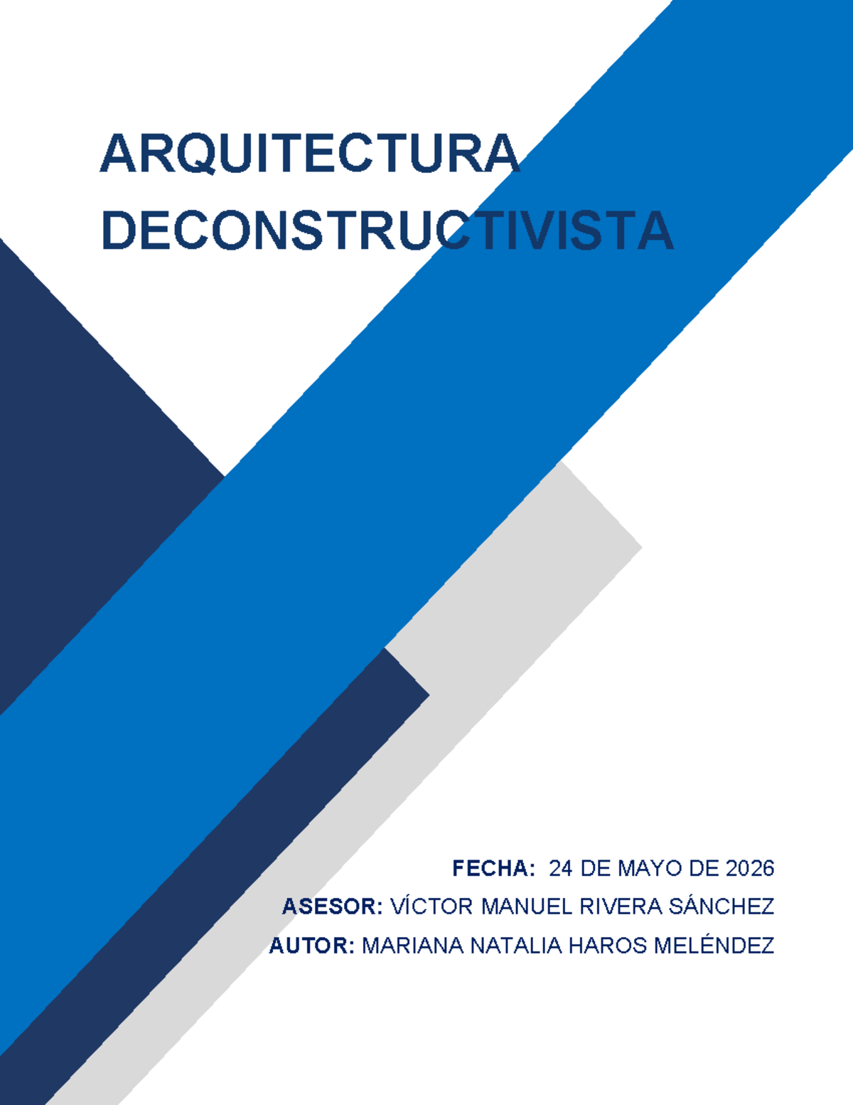 ARQ 101: Análisis Crítico de la Arquitectura Deconstructivista - Studocu