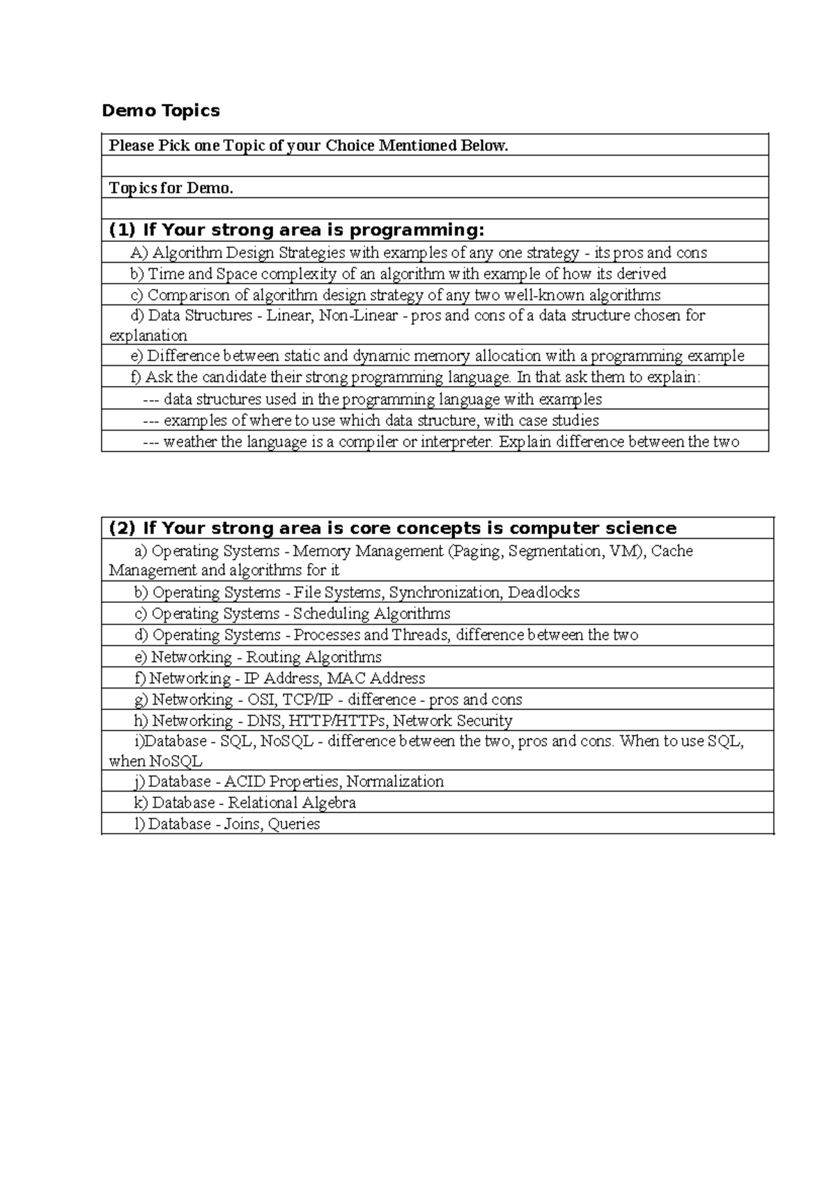 Demo Topics for Cloud Computing: Choose Your Focus Area - Studocu