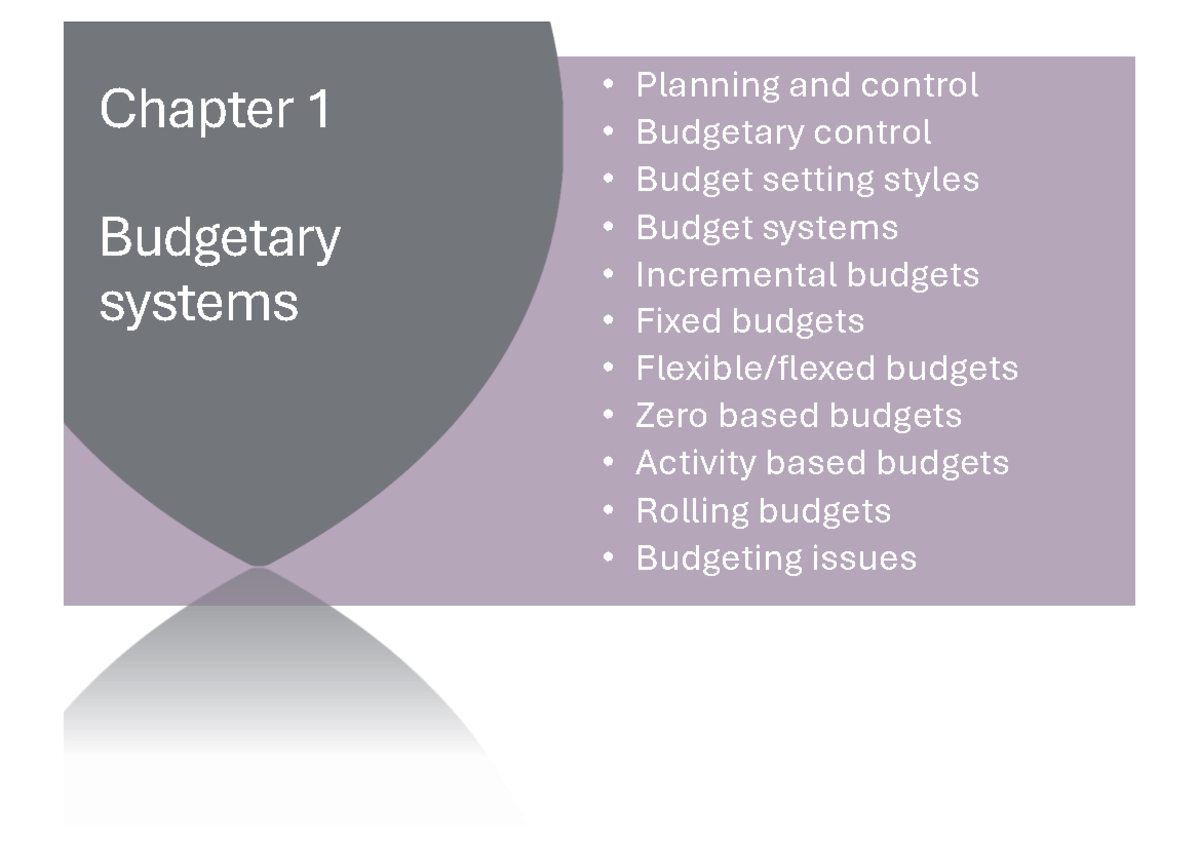 Chapter 01 - Understanding Budgetary Systems and Control Techniques ...