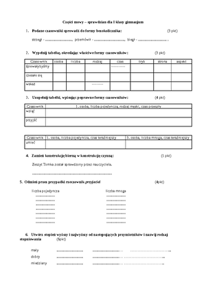 Gwo Mowa Zależna I Niezależna Sprawdzian Gimnazjum www.studocu.com