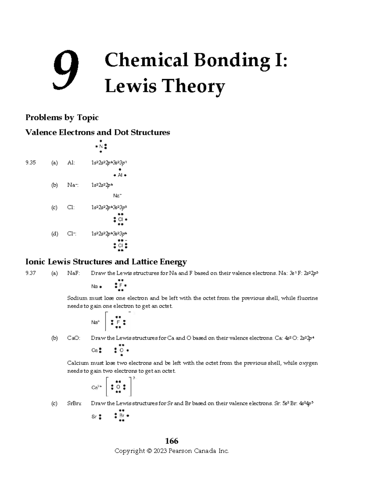 M09 TRO4326 04 SSM C09 - Chemical Bonding I: Lewis Structures and ...