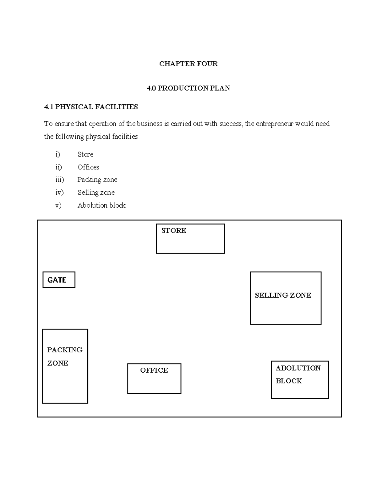 CHAP 4 - Production Plan & Facilities Overview - Studocu